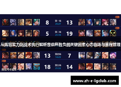 从阵容实力到战术执行解析世俱杯胜负的关键因素心态临场与赛程管理